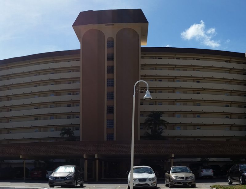 High rise building painting project