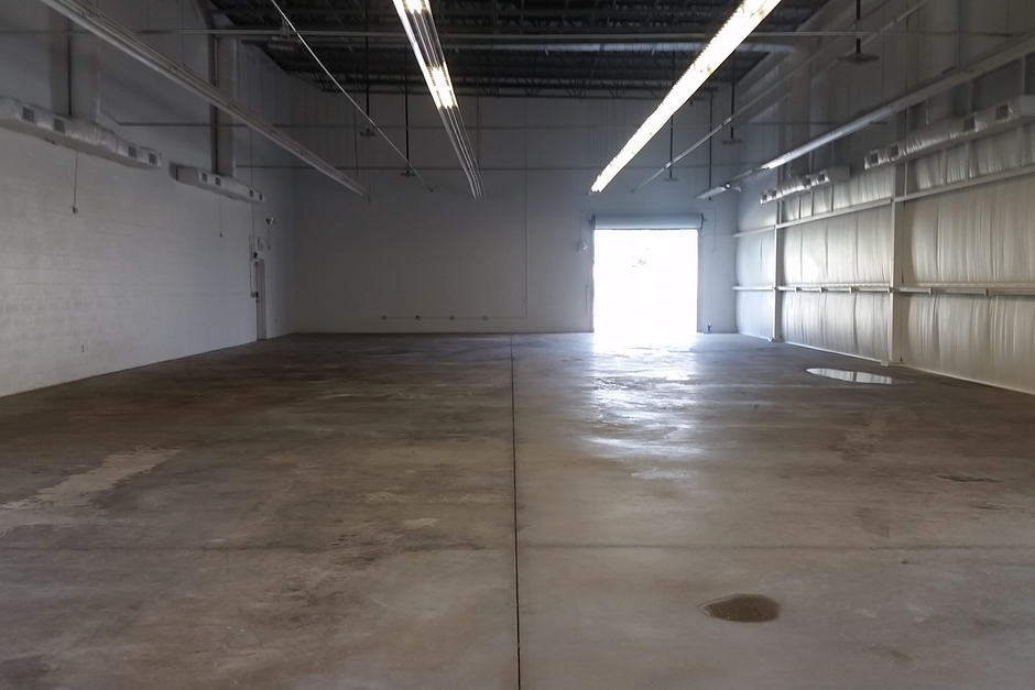 Completed industrial floor coating