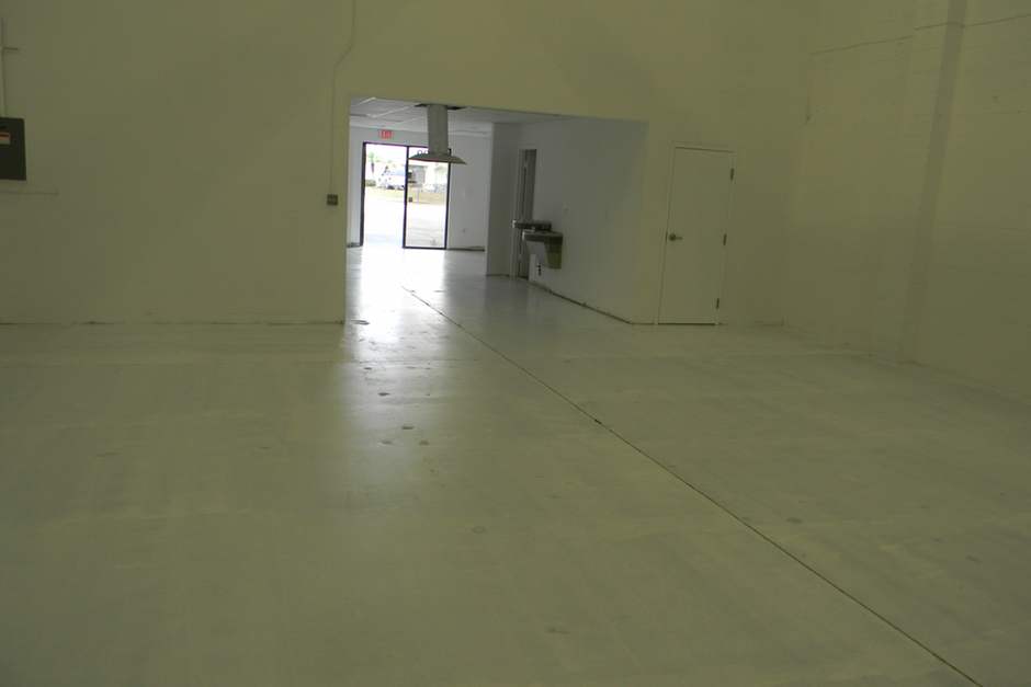 Floor coating detail work
