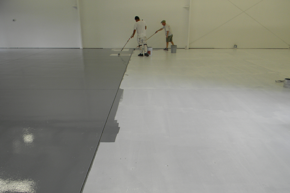 Commercial floor coating