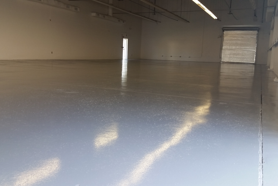 Floor coating drying process