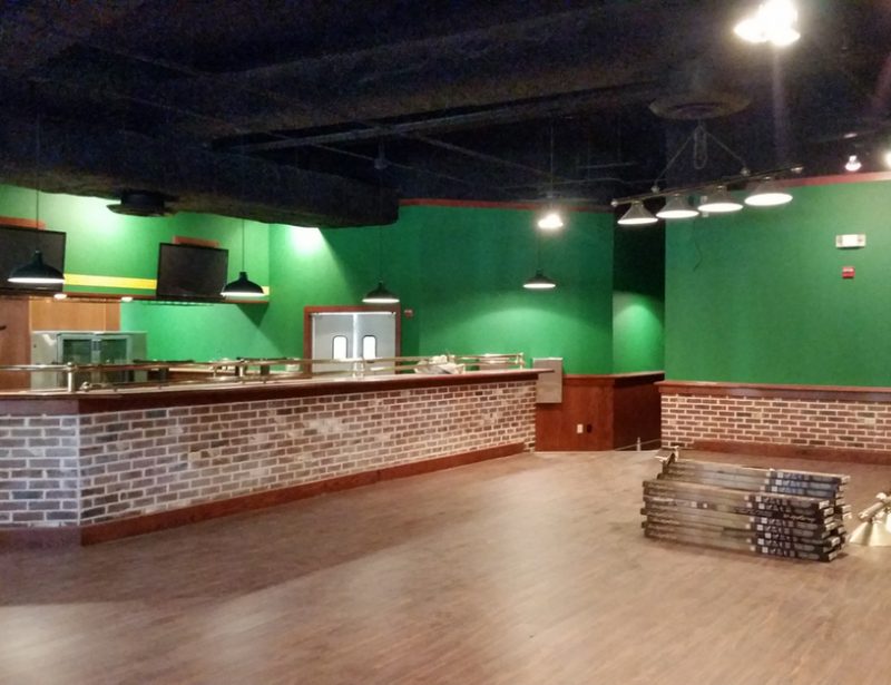 Rowdies stadium painting in progress