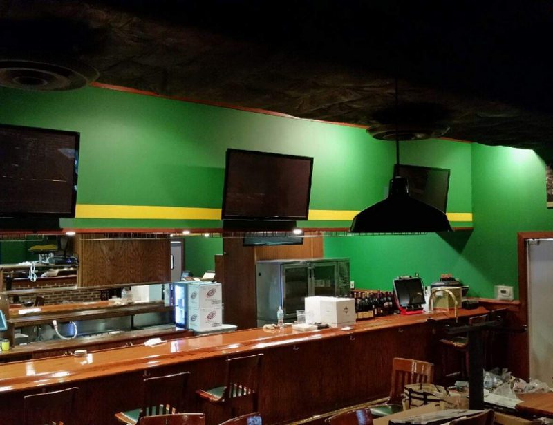 Rowdies commercial painting completed section